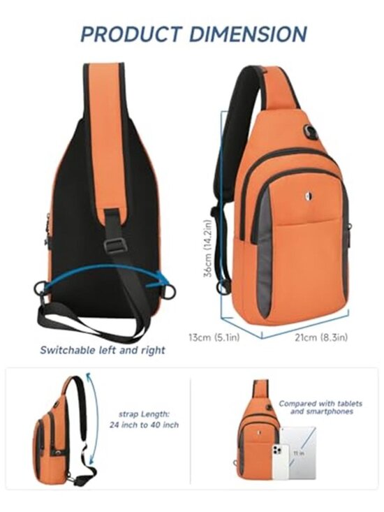 Women\'s Anti-Theft Sling Bag Water Resistant Crossbody Bag Mini Backpack main image 6